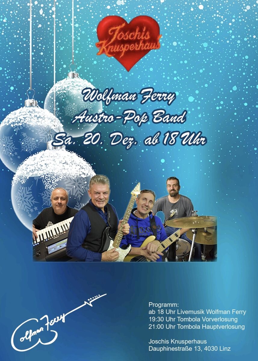 Plakat WOlfman Ferry Band Weihnachtsfeier 2025
